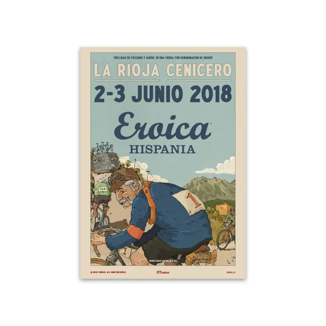 L'Eroica Hispania 2018 Poster Illustrazione Ufficiale
