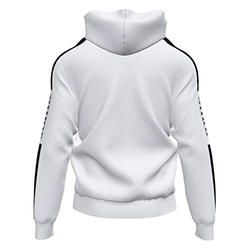Joma Academy IV felpa cappuccio uomo bianco nero