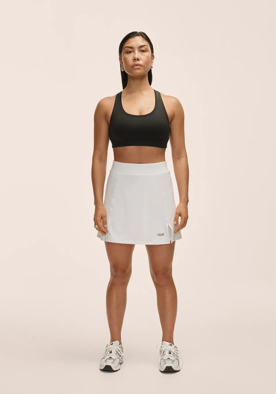 Casall Court Slit Skirt gonna tennis bianca