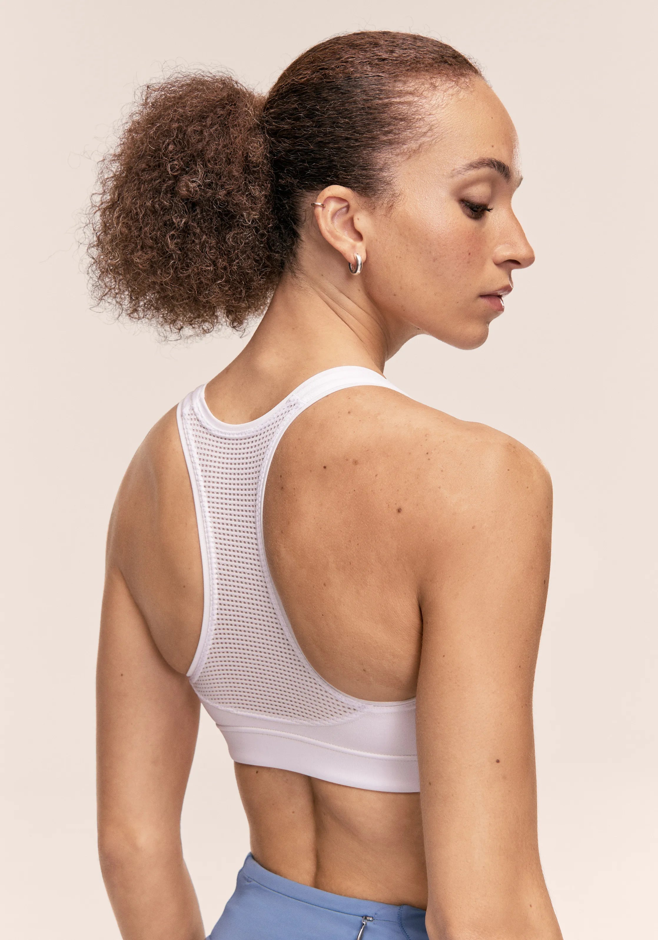Casall Iconic Sports Bra reggiseno bianco sostegno alto