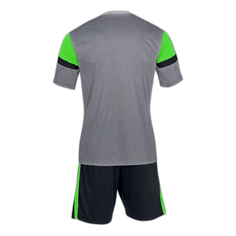 Joma Danubio completino uomo M grigio verde fluo 2 pezzi