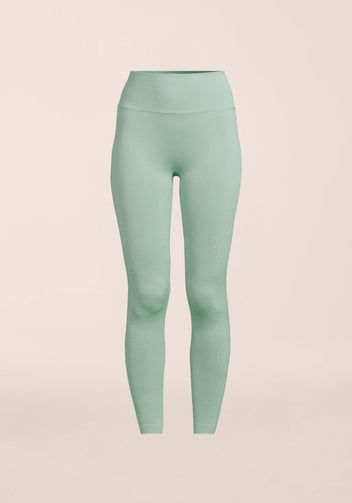 Casall Scallop leggings seamless vita alta verde