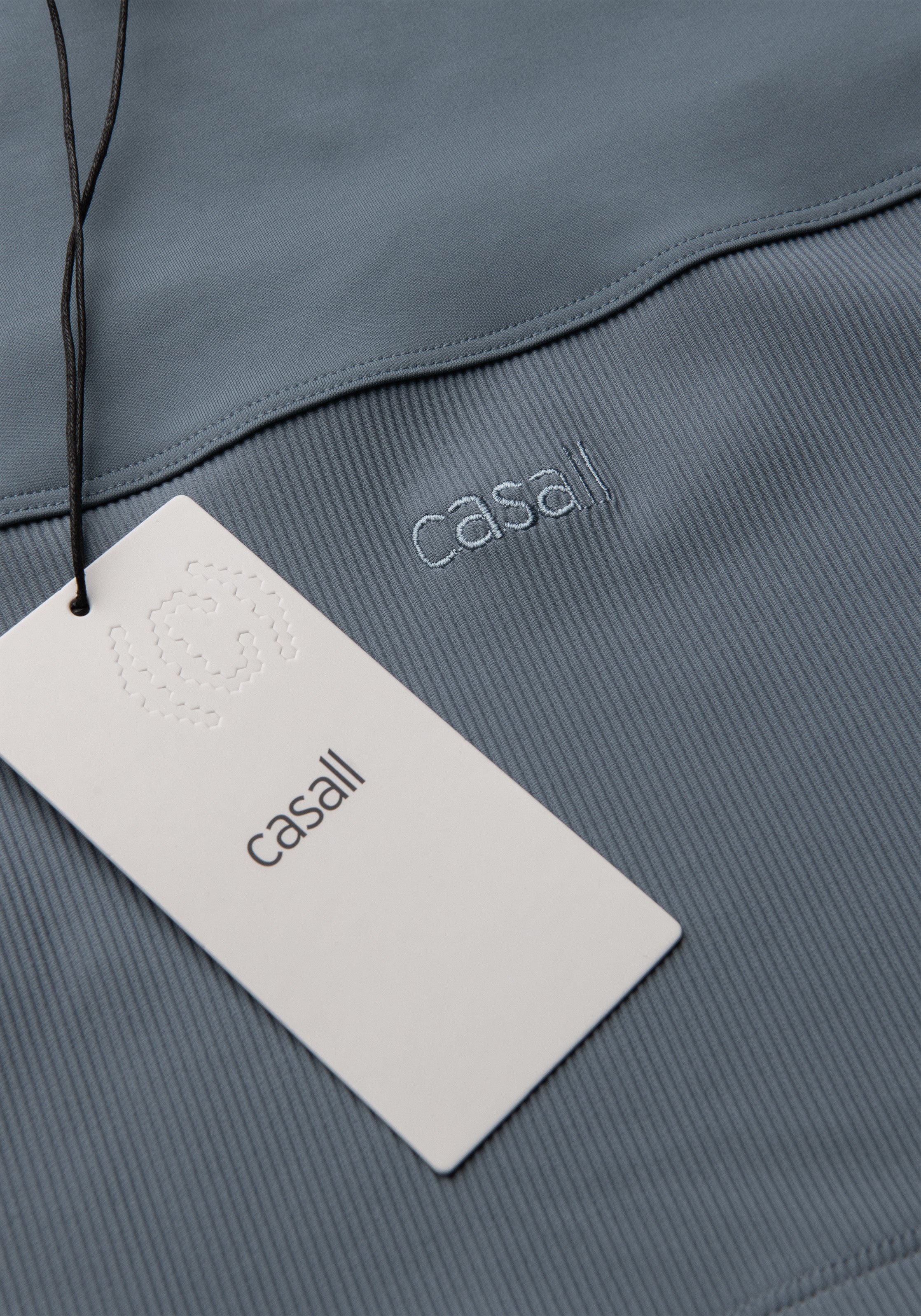 Casall Brace Rib Tank canotta Mirage Blue elasticizzata running