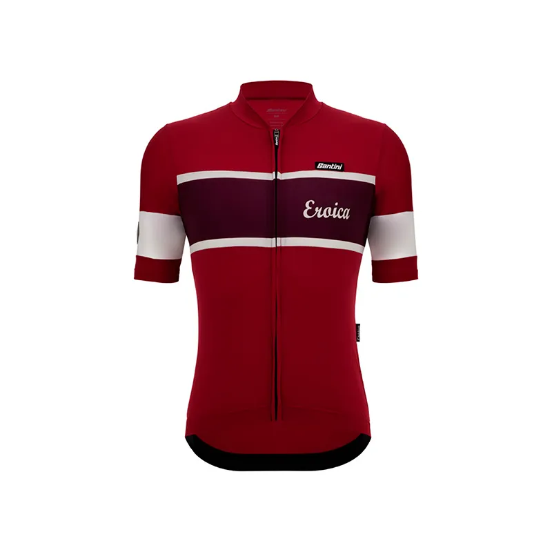 L'Eroica Sole Maglia Ciclismo Bordeaux Traspirante