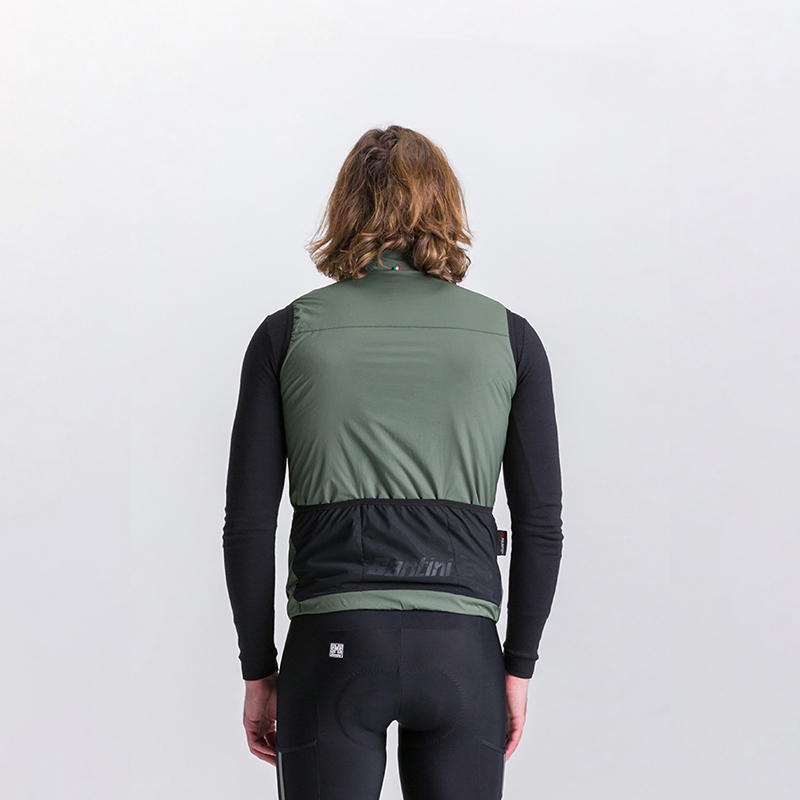 L'Eroica Alpha Pack Gilet Ciclismo Verde Antivento