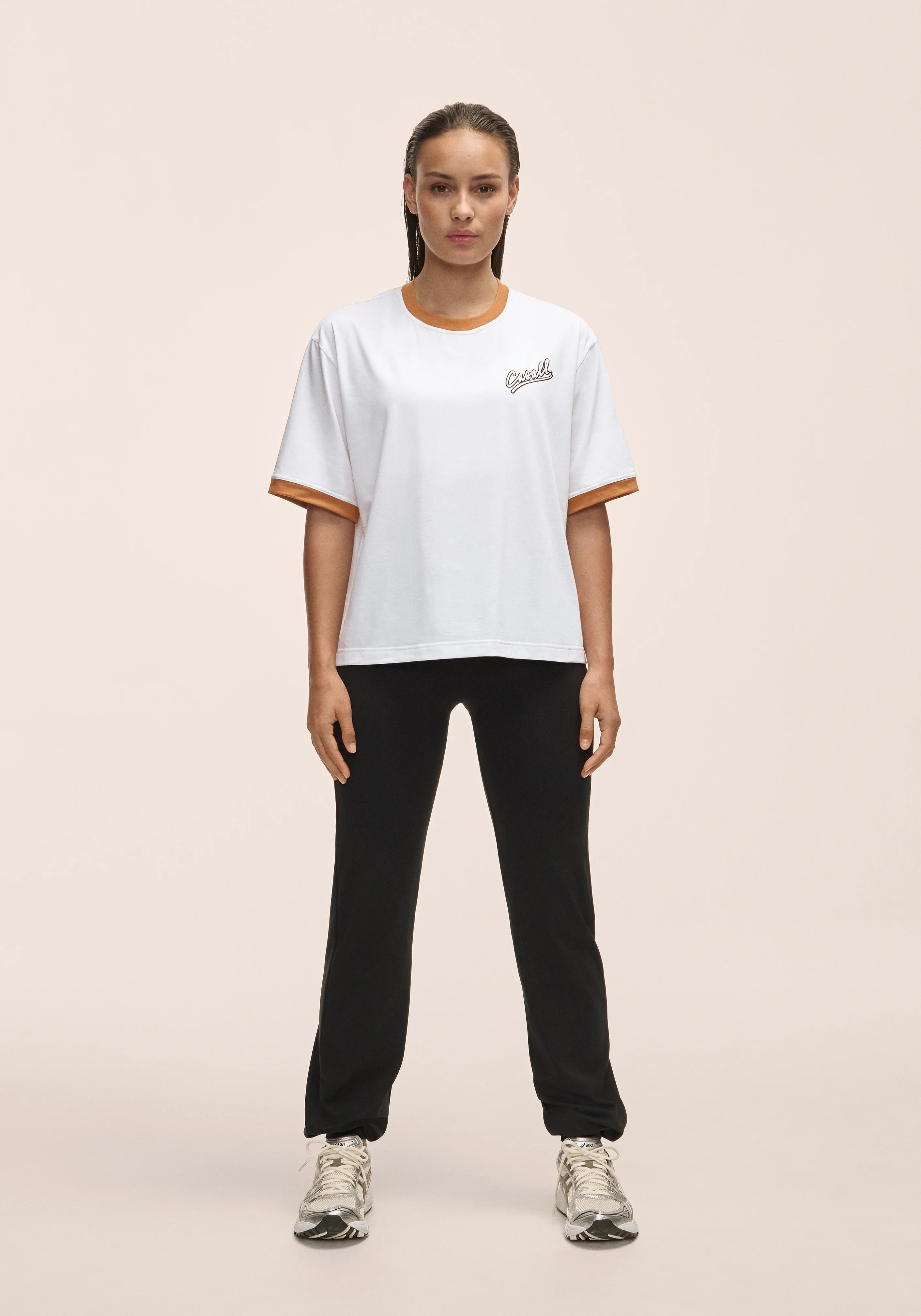 Casall Alma Oversized Tee T-shirt Bianca in Cotone Riciclato