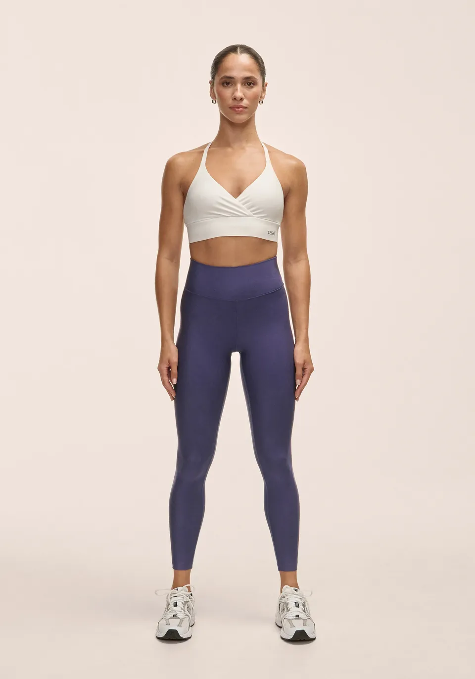 Casall Graphic High Waist Tights leggings Purple Eclipse