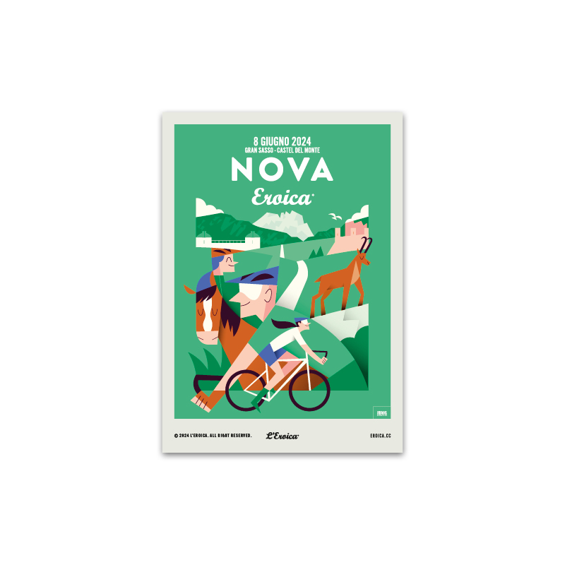 L'Eroica Set Cartoline 2024 Illustrazioni Storiche