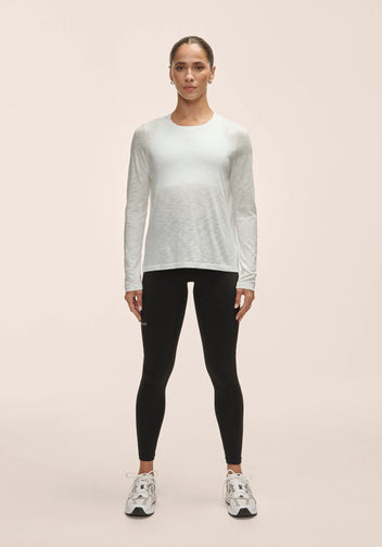 Casall Soft Texture Long Sleeve maglia misty green yoga