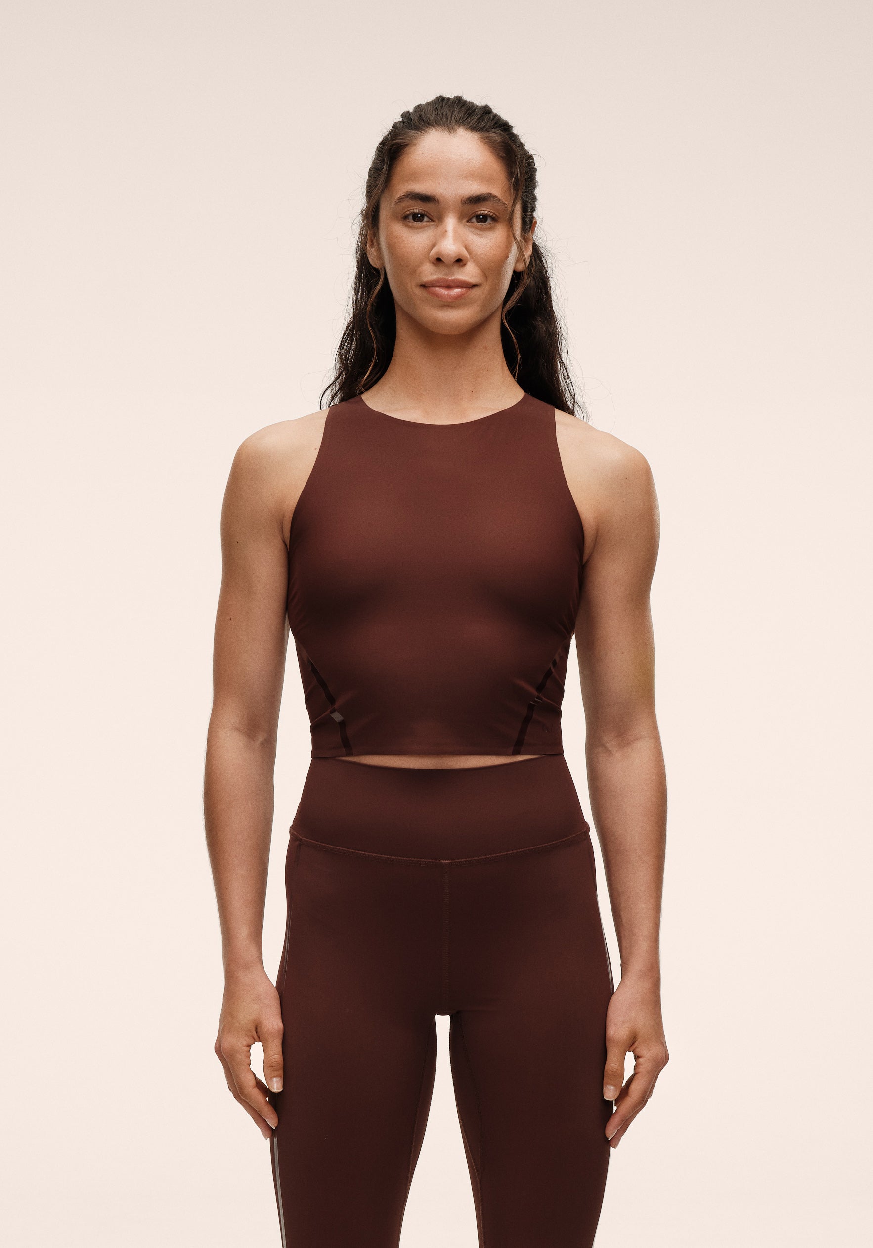 Casall Sculpture Top top Dark Brown modellante