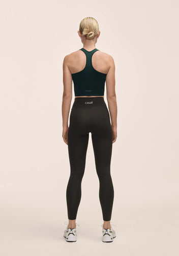 Casall Overlap High Waist Tights leggings neri modellanti