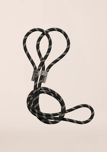 Casall Braided Yoga Mat Carry Strap tracolla nero/beige