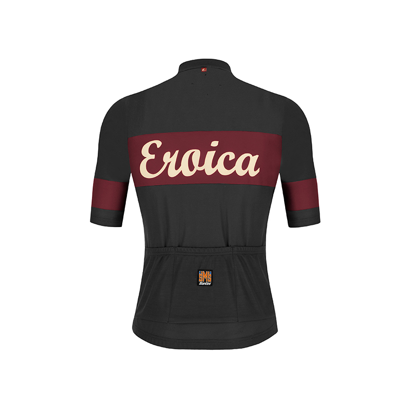 L'Eroica Ruby maglia bici grigia in lana