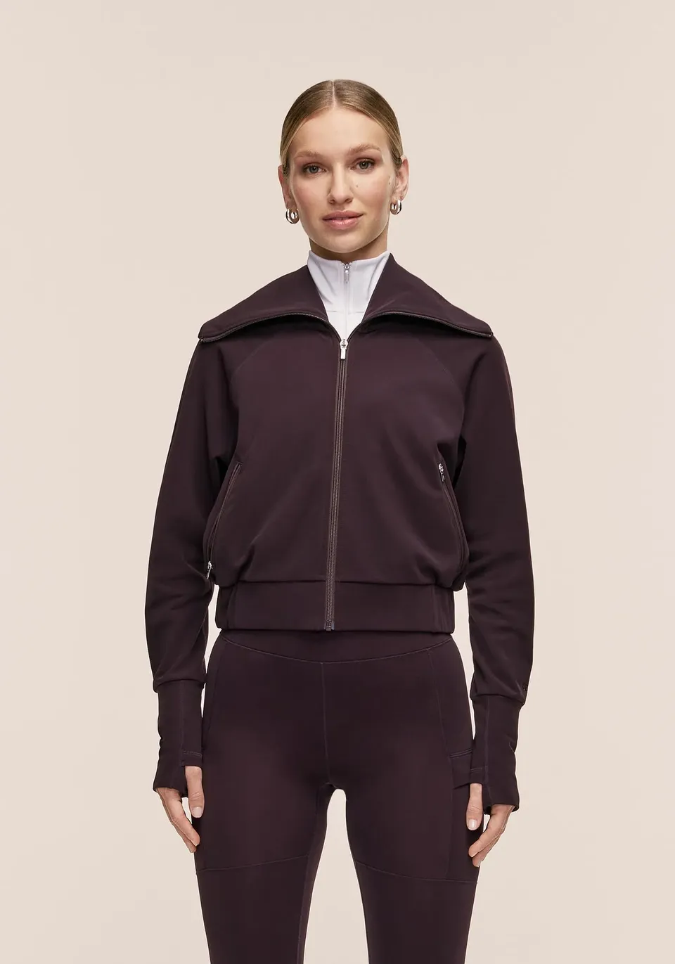 Casall Warm Training giacca allenamento dark cherry Moon termica