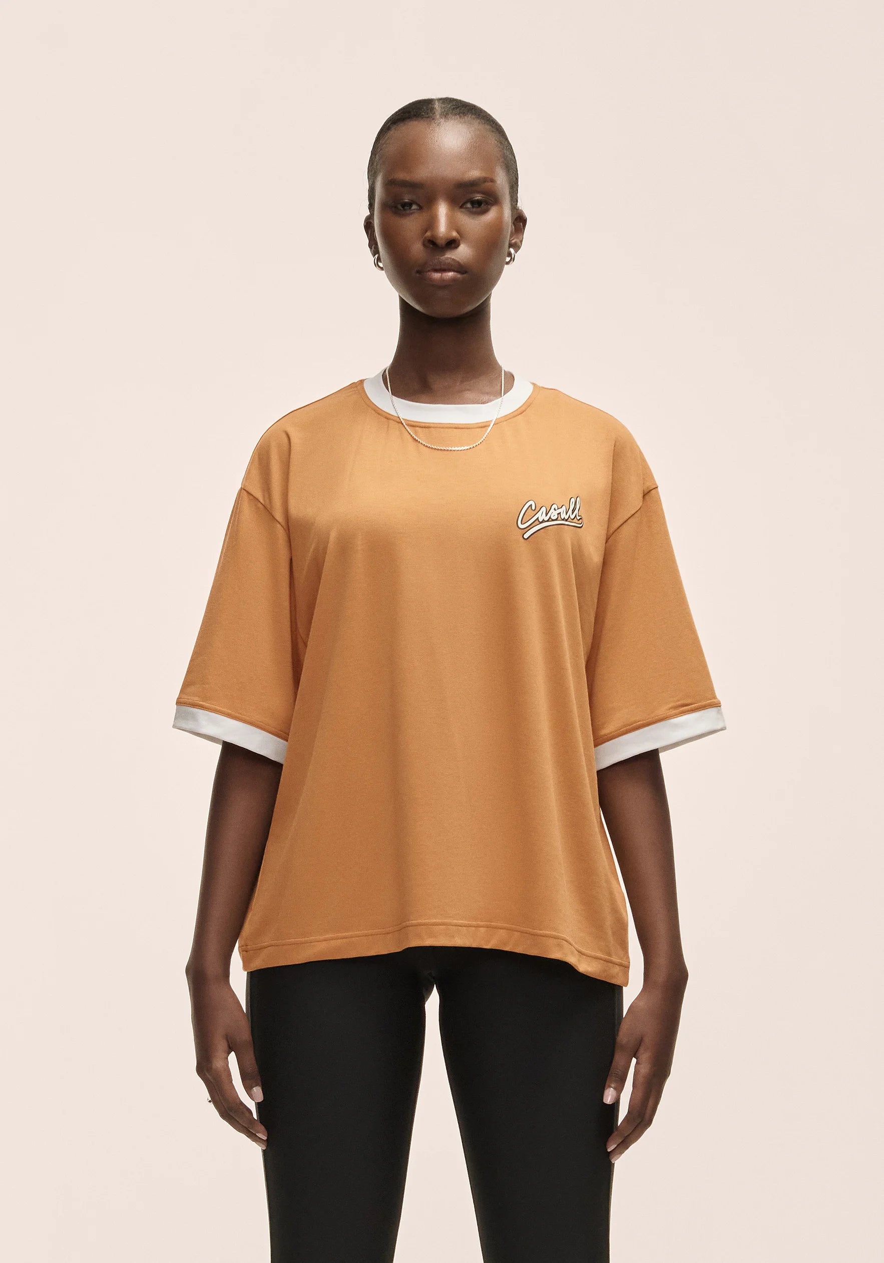 Casall Alma Oversized Tee maglietta gialla vestibilità oversize