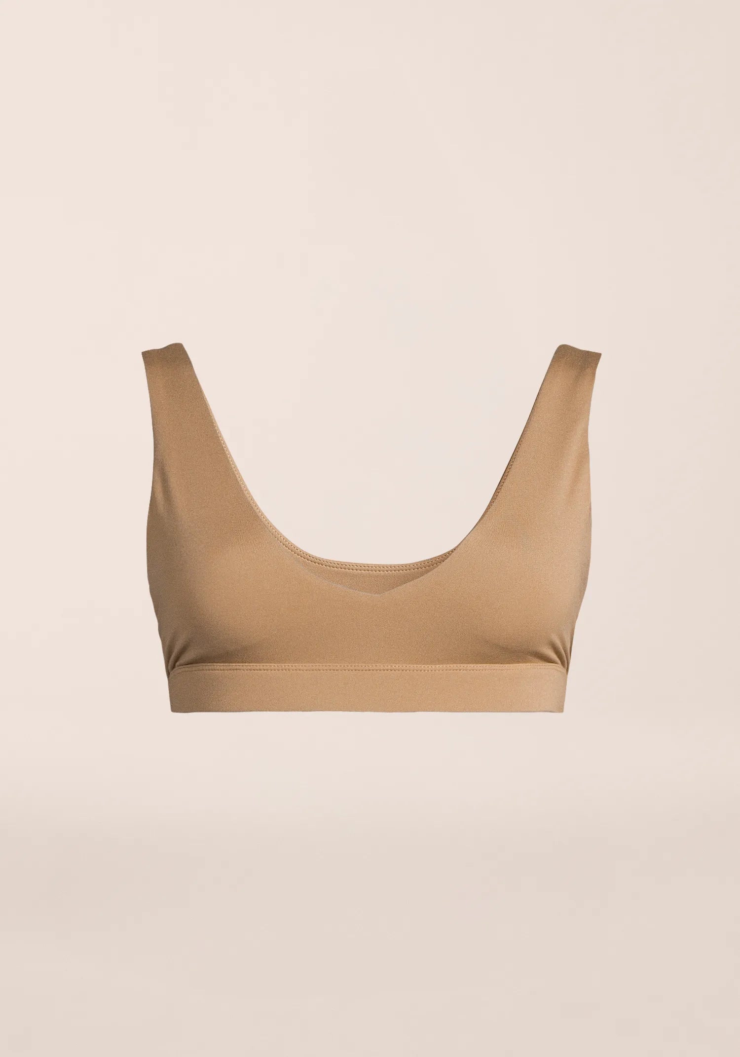 Casall Soft Touch Padded reggiseno sportivo khaki chiaro leggero