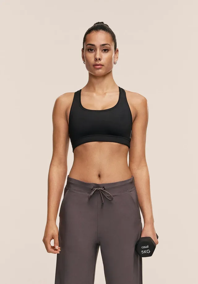 Casall Iconic Sports Bra reggiseno sportivo nero alto sostegno