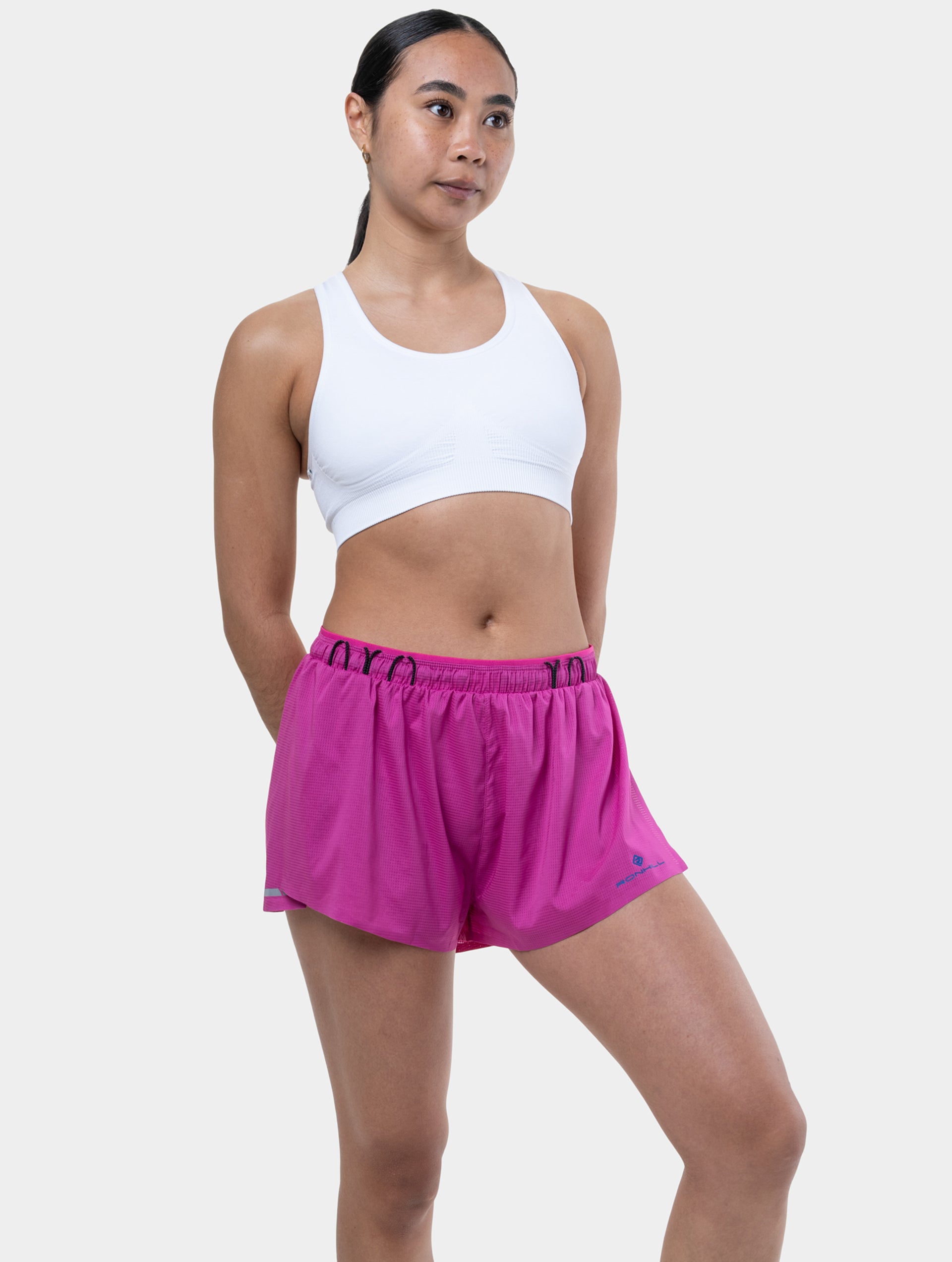 Ronhill Tech Race pantaloncini donna neri splits leggeri