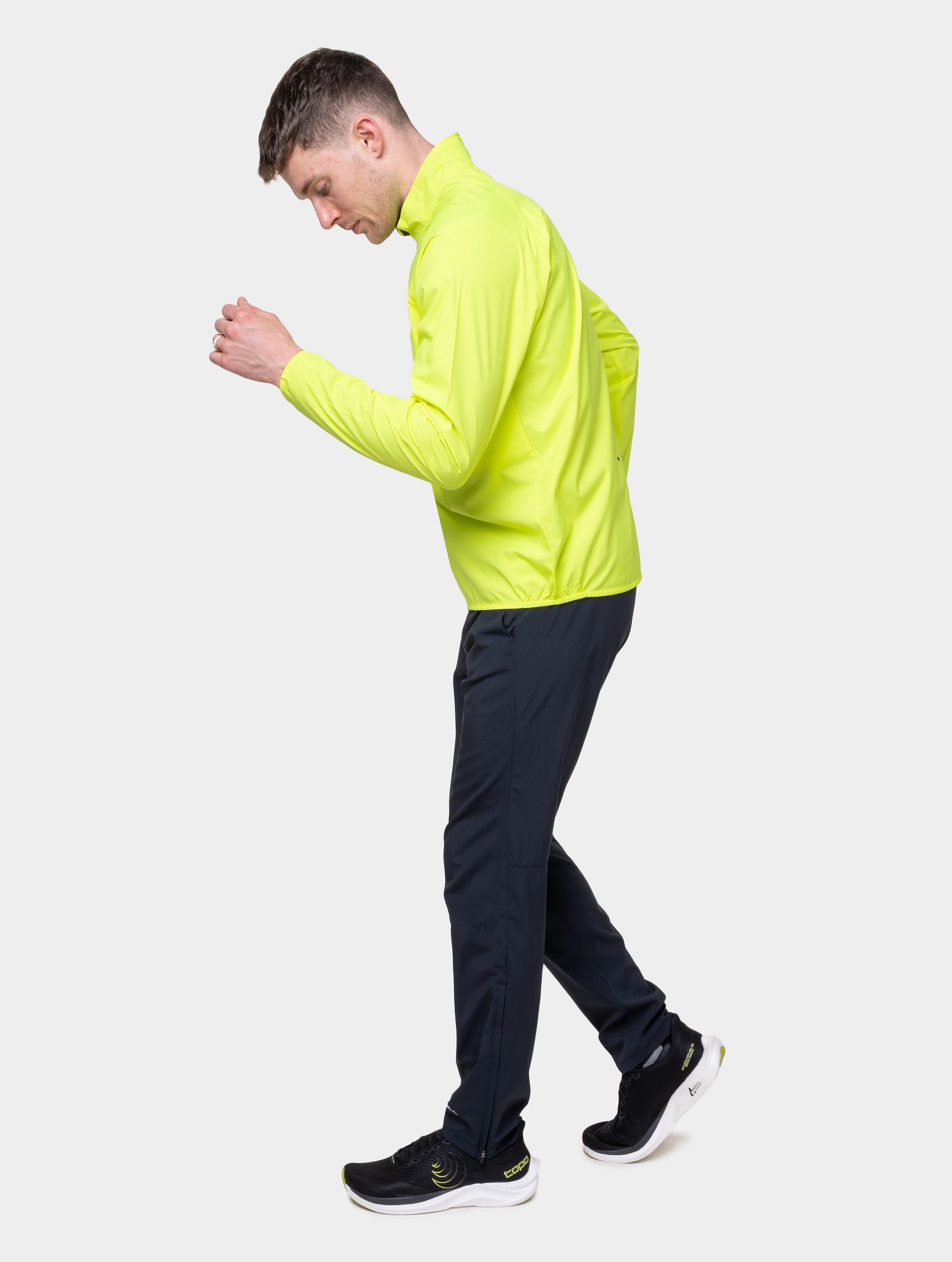 Ronhill Core giacca running uomo giallo fluo traspirante