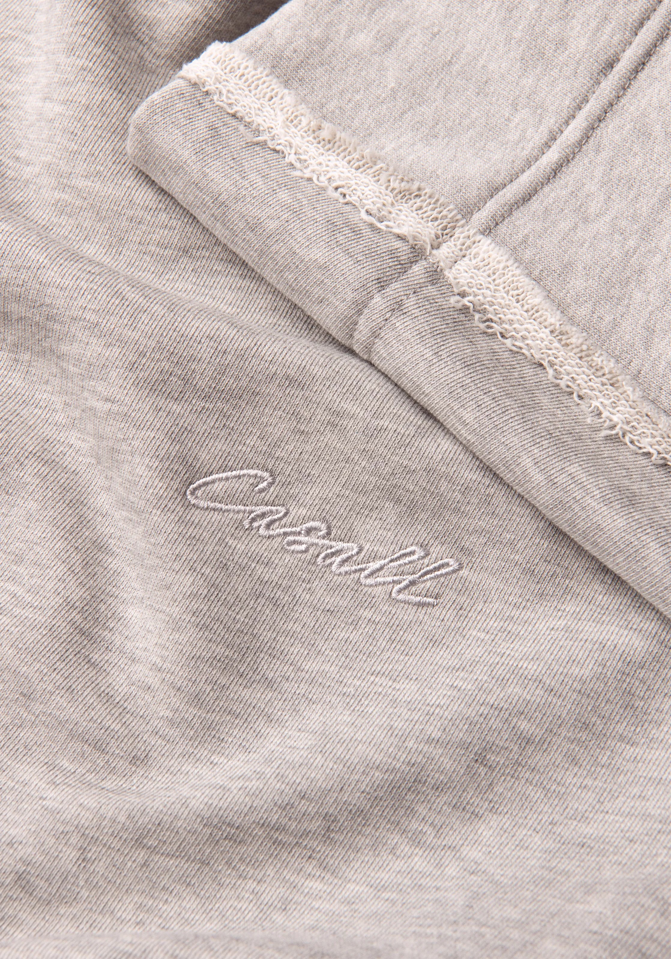 Casall Reversed Seam Terry Crew Felpa Grigio Melange cotone