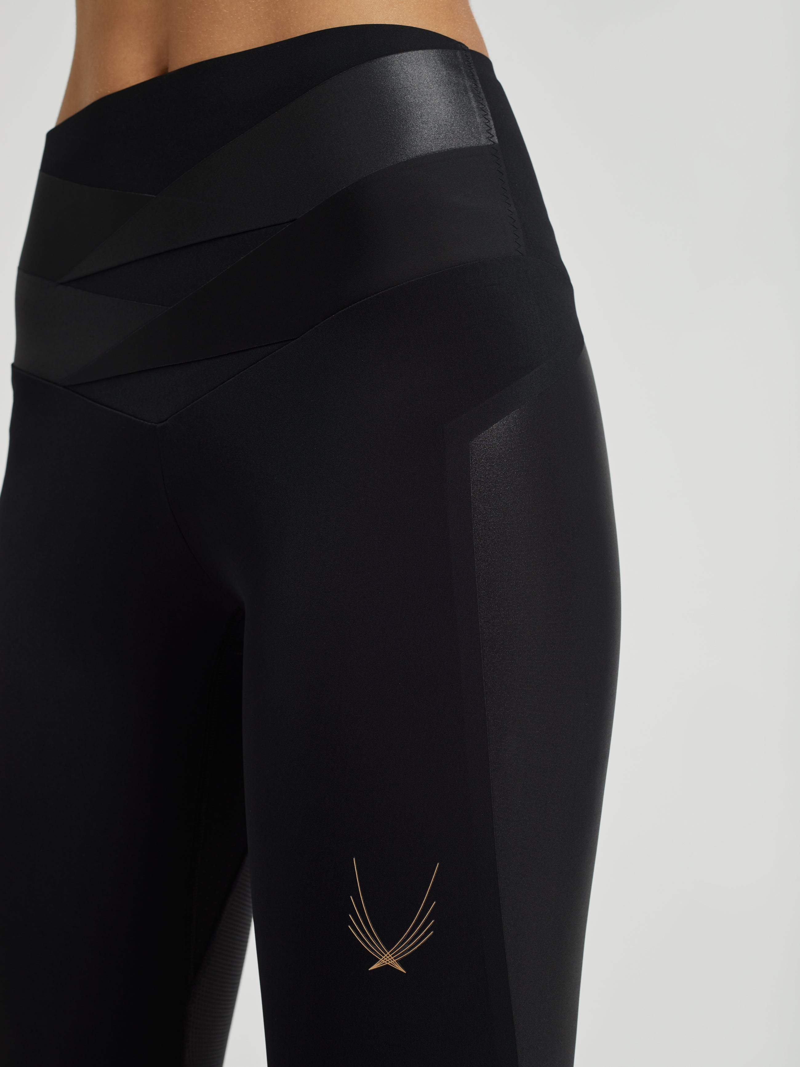 Lucas Hugh Axis Leggings compressivi neri traspiranti