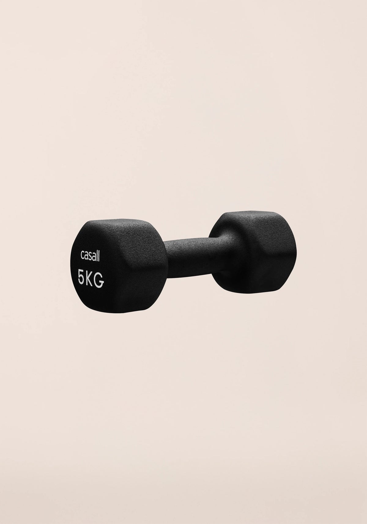 Casall Classic Dumbbell manubrio 5 kg nero neoprene