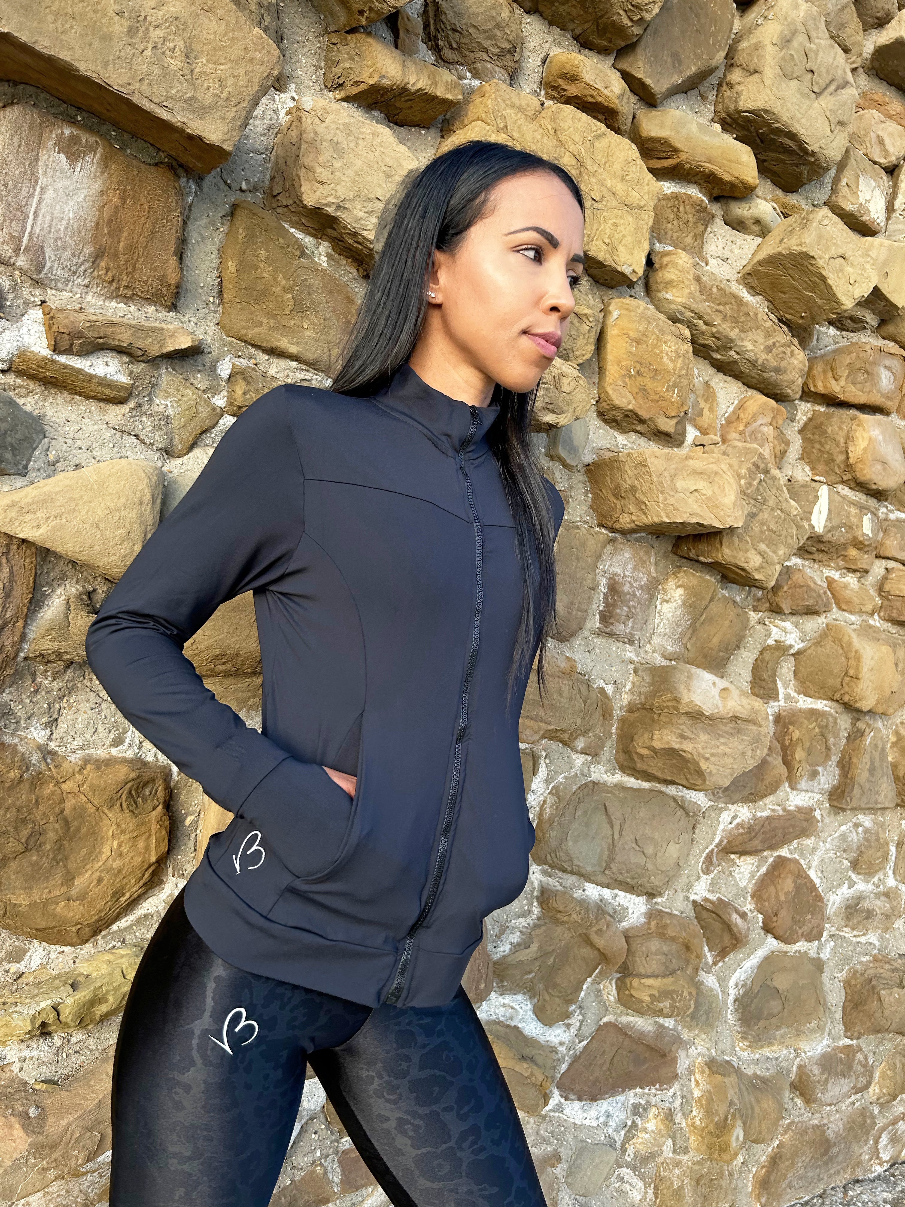 VB essential felpa zip collo alto traspirante