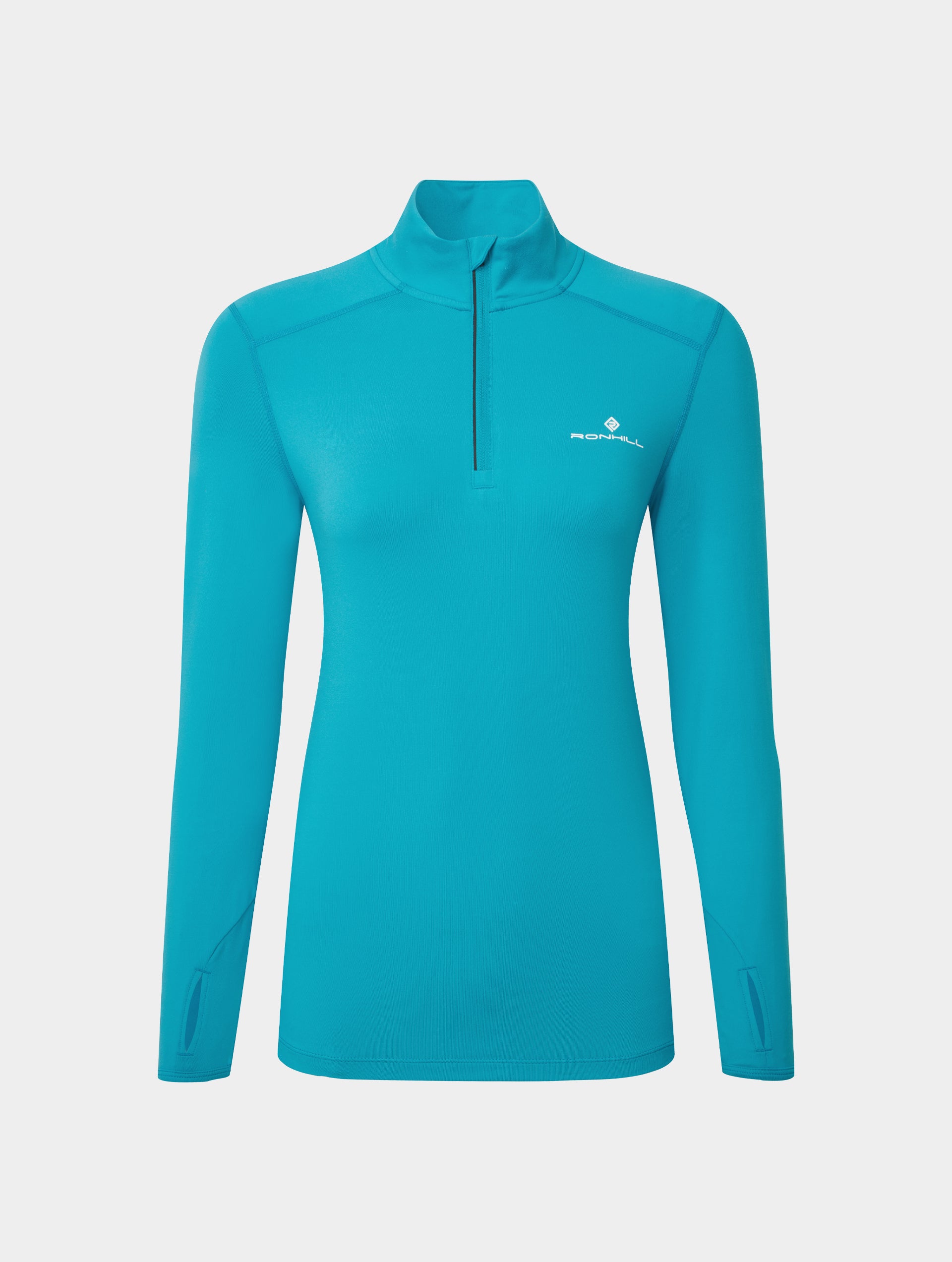 Ronhill Core Thermal maglia running Black mezza zip termica