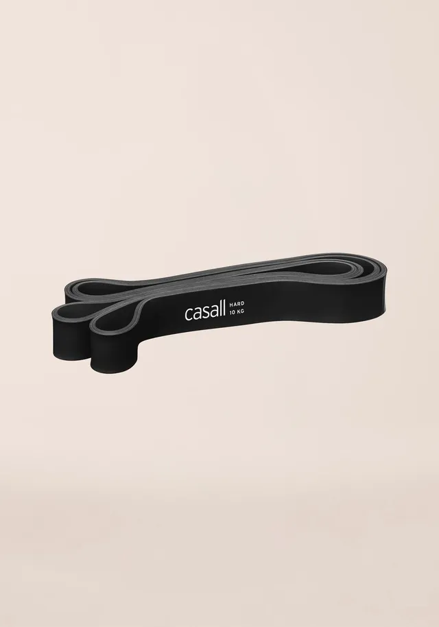 Casall Long Rubber Band Hard banda elastica nera resistenza forte