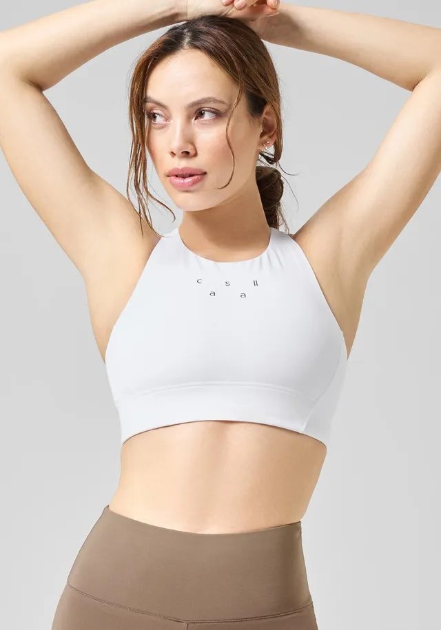 Casall Iconic Longline reggiseno sportivo bianco