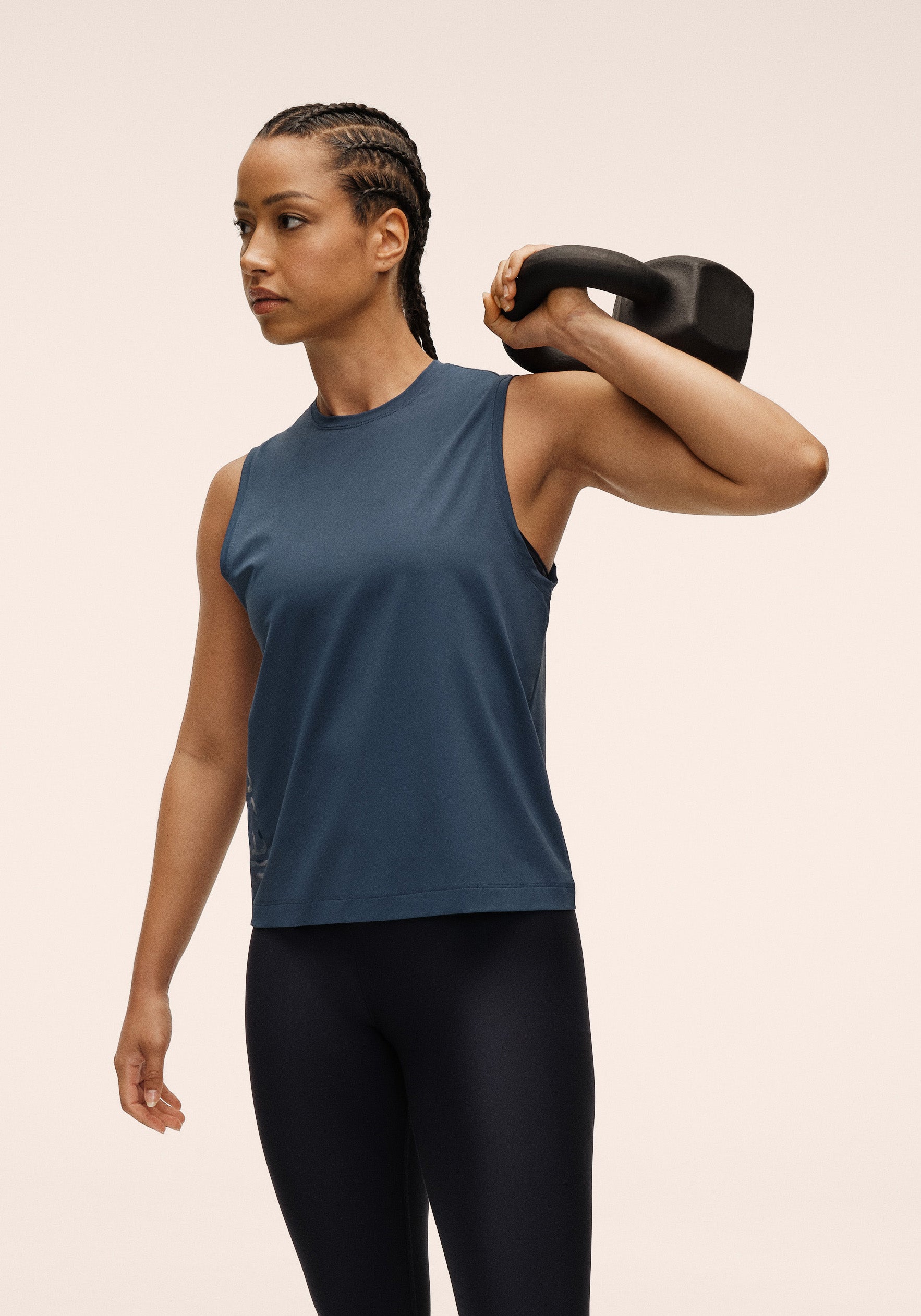 Casall Graphic Tank canotta blu traspirante