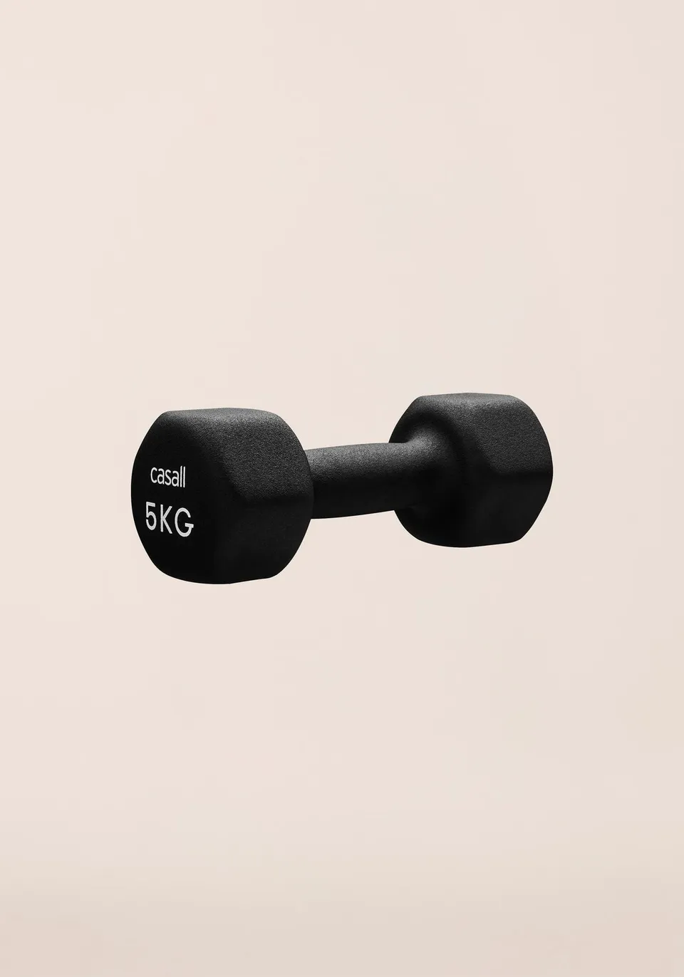 Casall Classic Dumbbell manubrio 5 kg nero neoprene