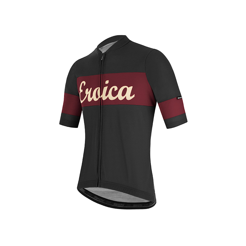 L'Eroica Ruby maglia bici grigia in lana