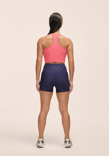Casall Ultra High Waist Hot Pant shorts Purple Eclipse vita alta