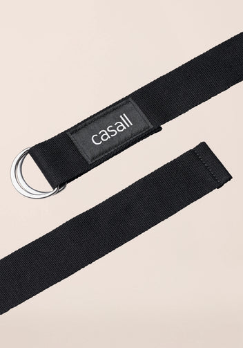 Casall Alignment Yoga Strap cintura yoga nera cotone bio