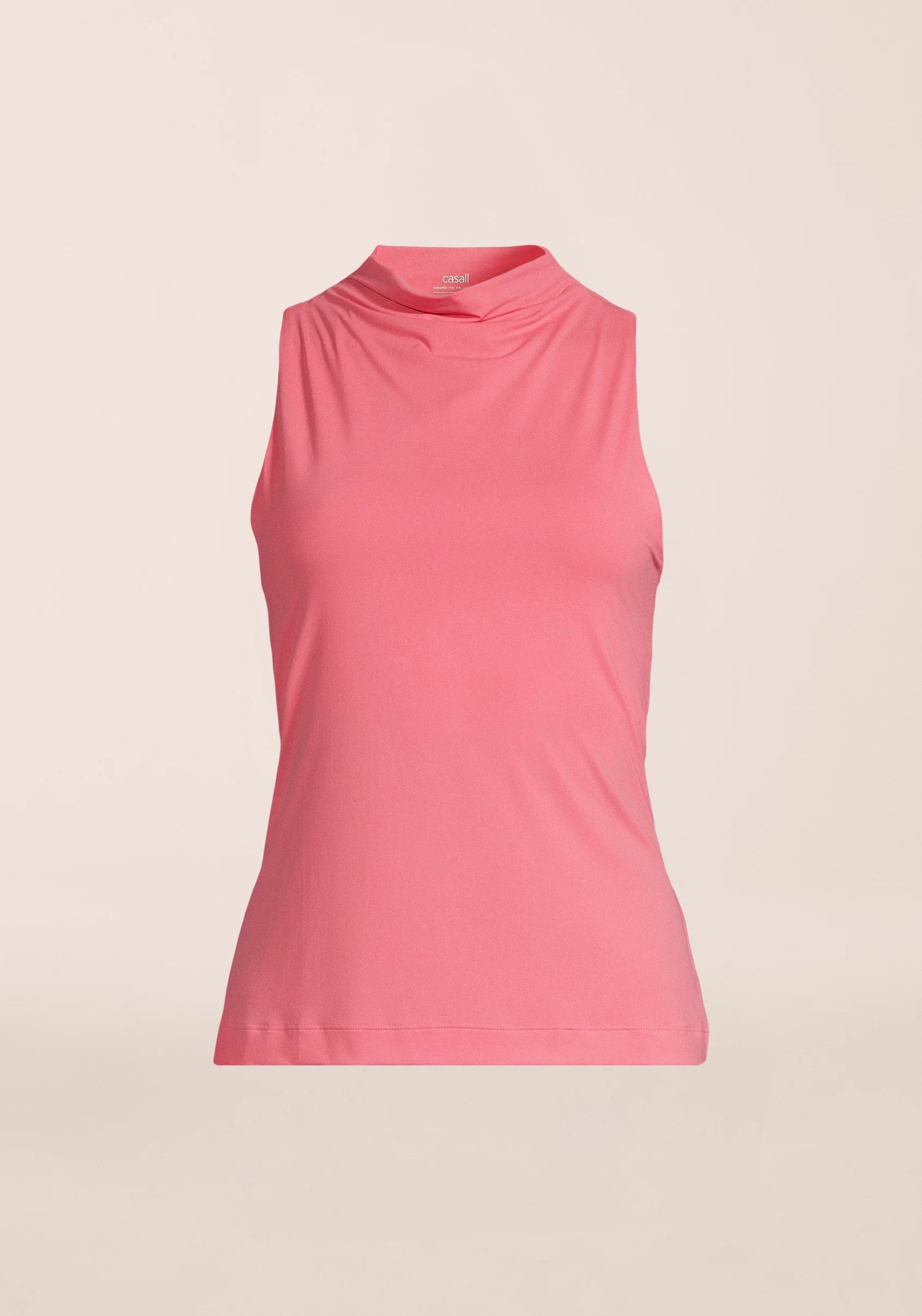 Casall Drapy Funnel Neck top sportivo rosa