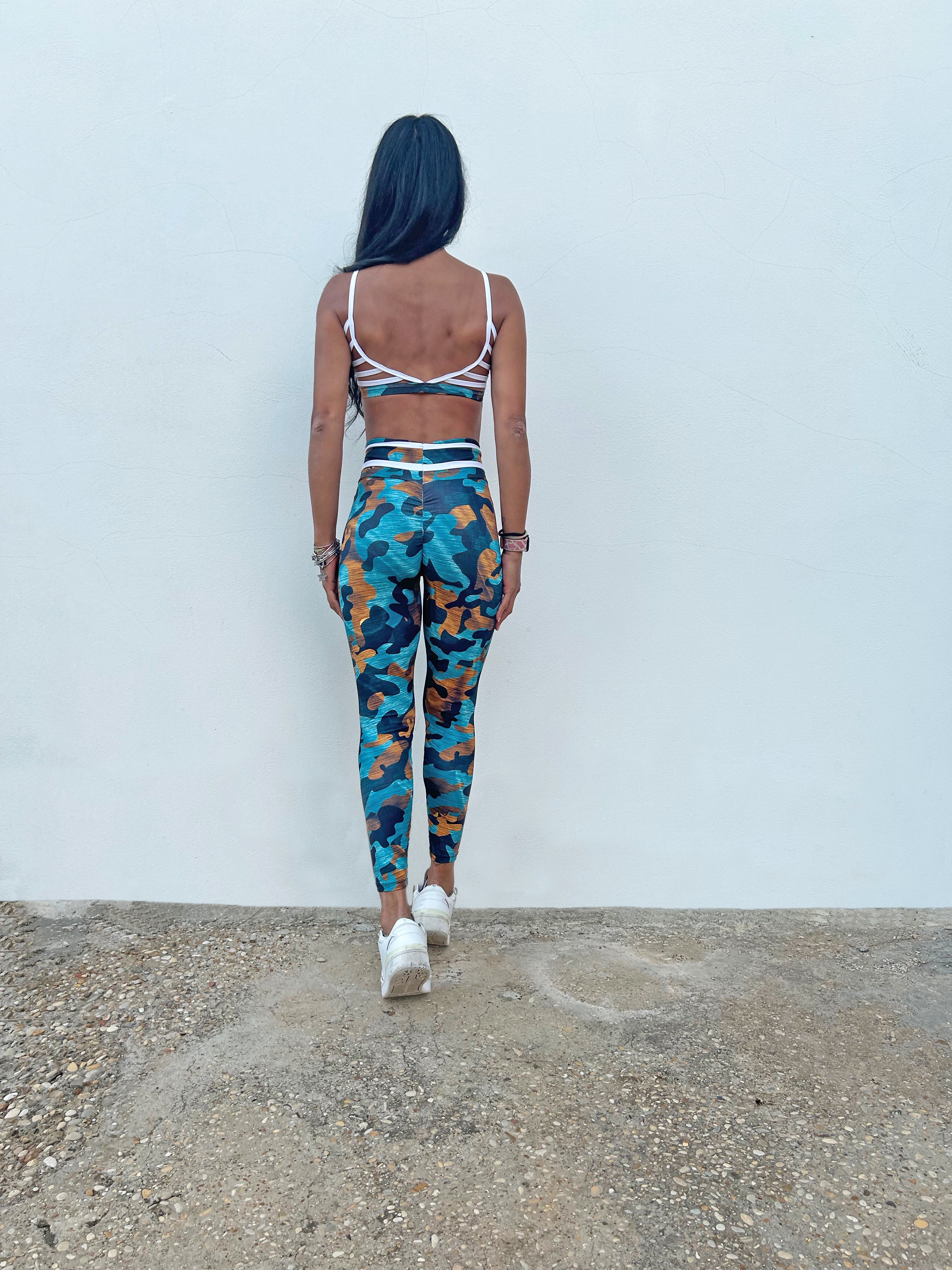 VB Camo leggings push up traspiranti