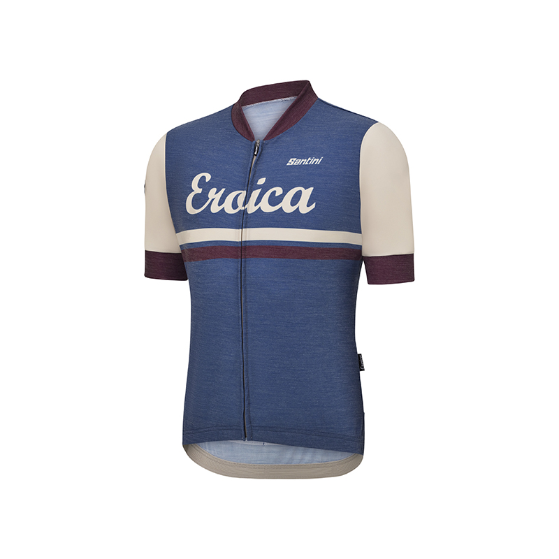 L'Eroica Iris Maglia Ciclismo Maniche Corte Lana