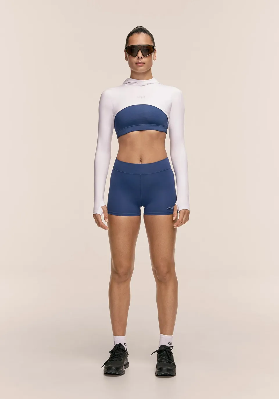 Casall Performance Running Hotpants shorts blu compressione