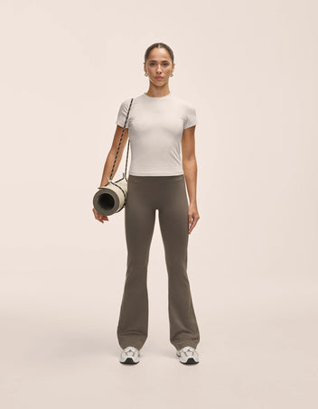 Casall Cotton Blend Slim Tee maglia bianca slim