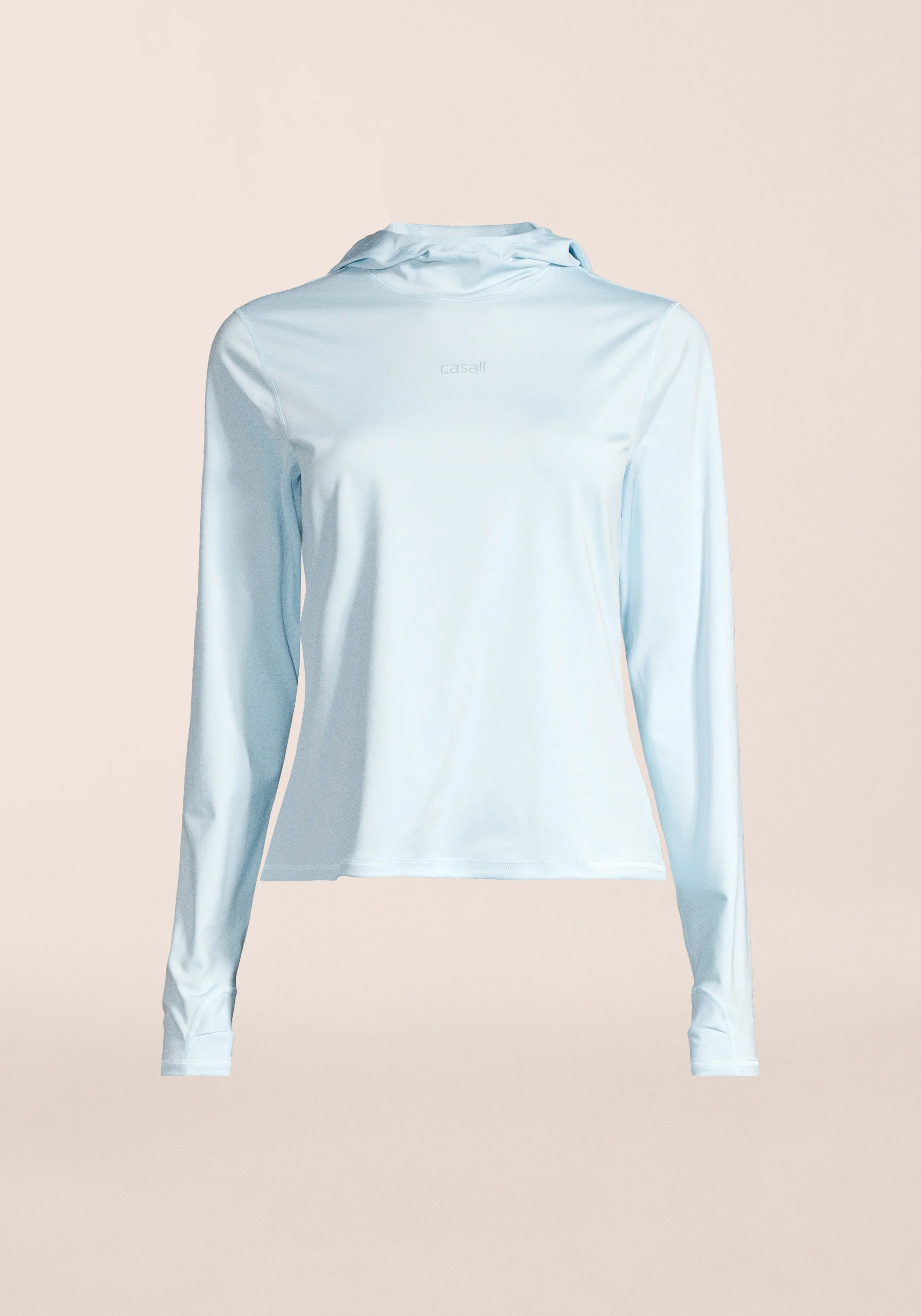 Casall Neat felpa hoodie aqua glow traspirante