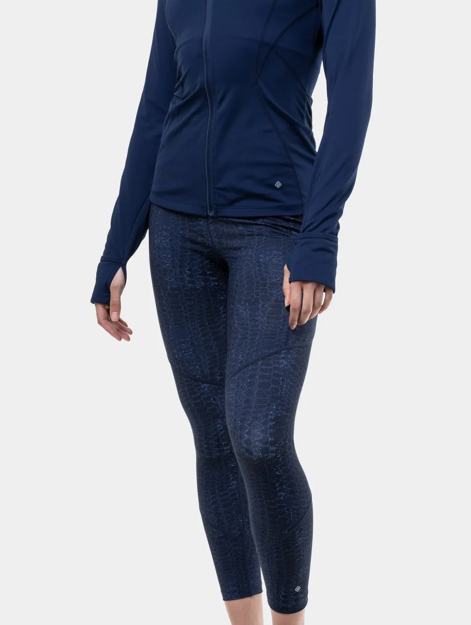 Ronhill Tech 7/8 Tight Leggings Running Donna Evening Haze con tasca