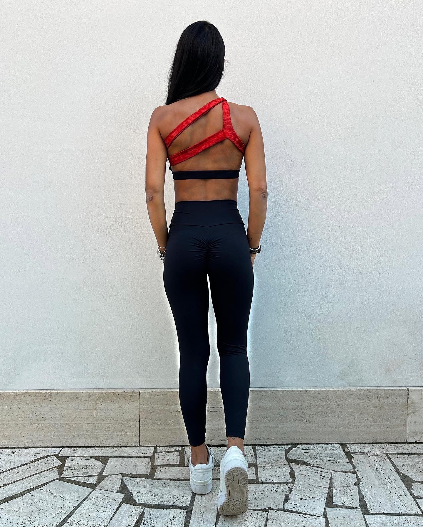 VB Rouge Legging sportivo rosso push up