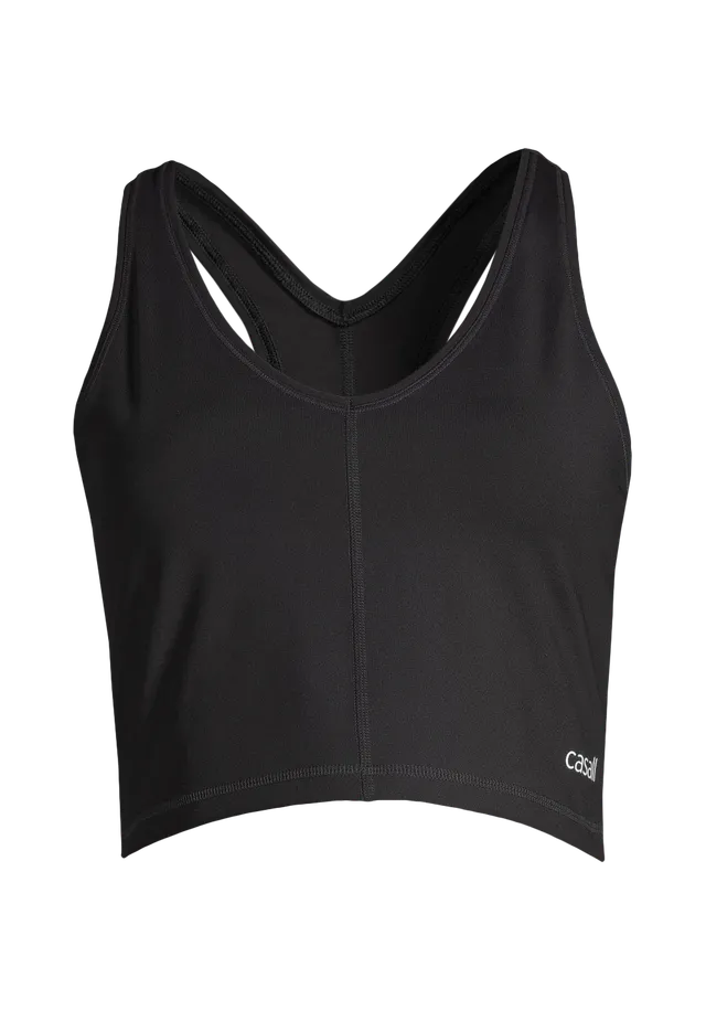 Casall Sharp Back Sport Top top sportivo nero scollo a V