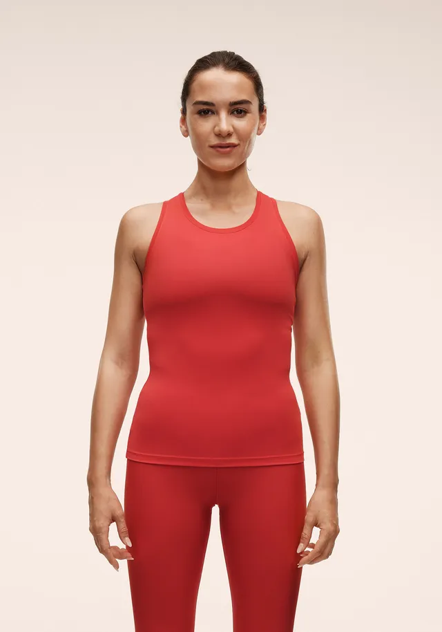 Casall Essential Racerback Tank canotta rosso mattone racerback