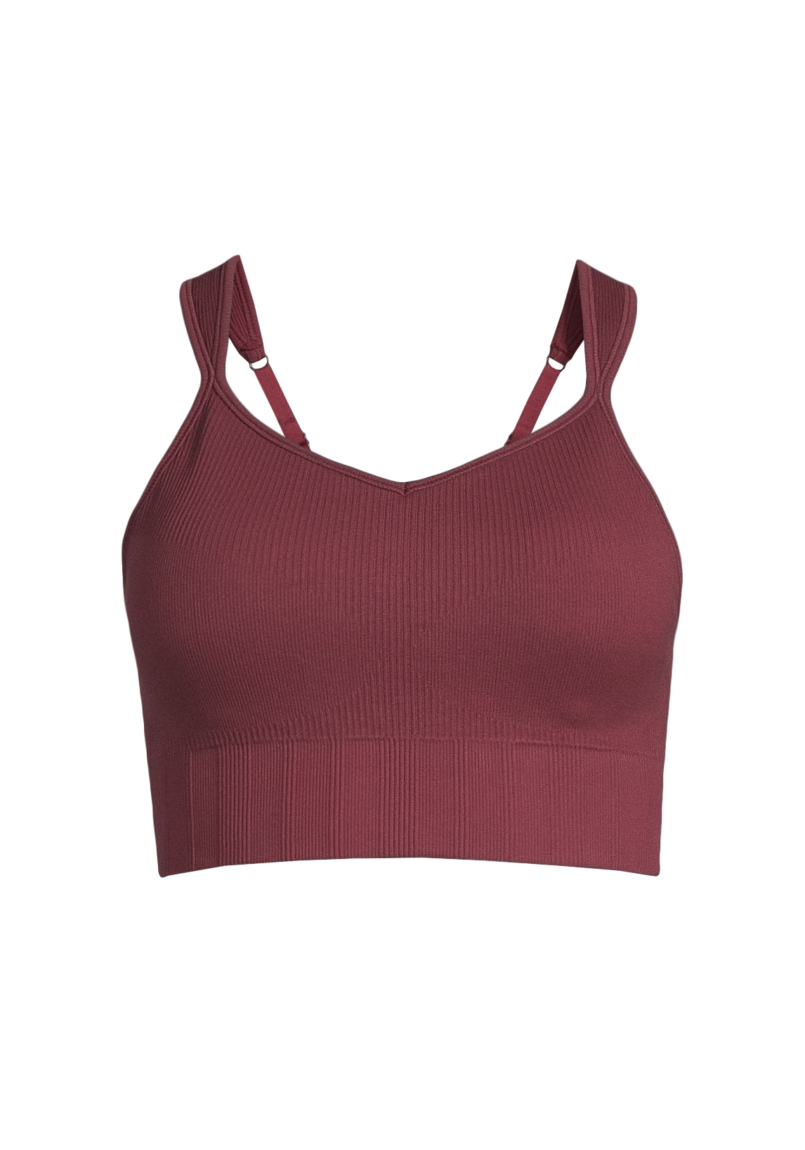 Casall Seamless Rib Padded Sports Bra rosso yoga