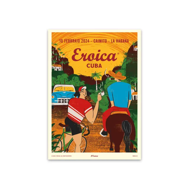 L'Eroica Cuba 2024 poster illustrazione ufficiale