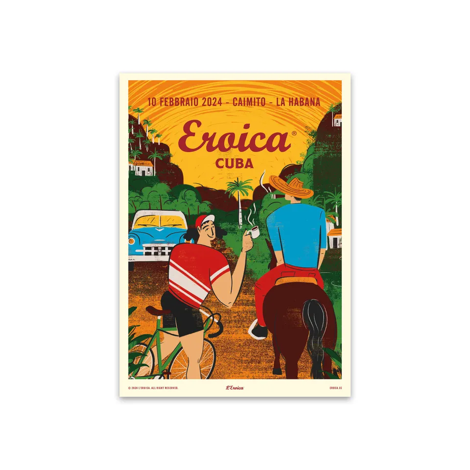 L'Eroica Cuba 2024 poster illustrazione ufficiale