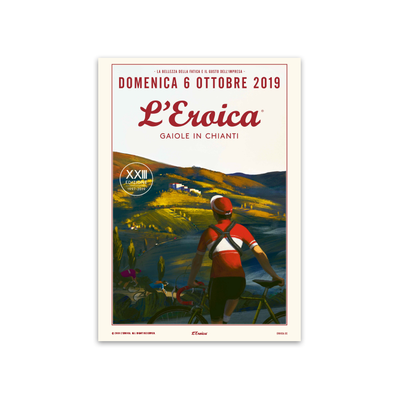 L'Eroica Gaiole 2019 poster illustrazione ufficiale