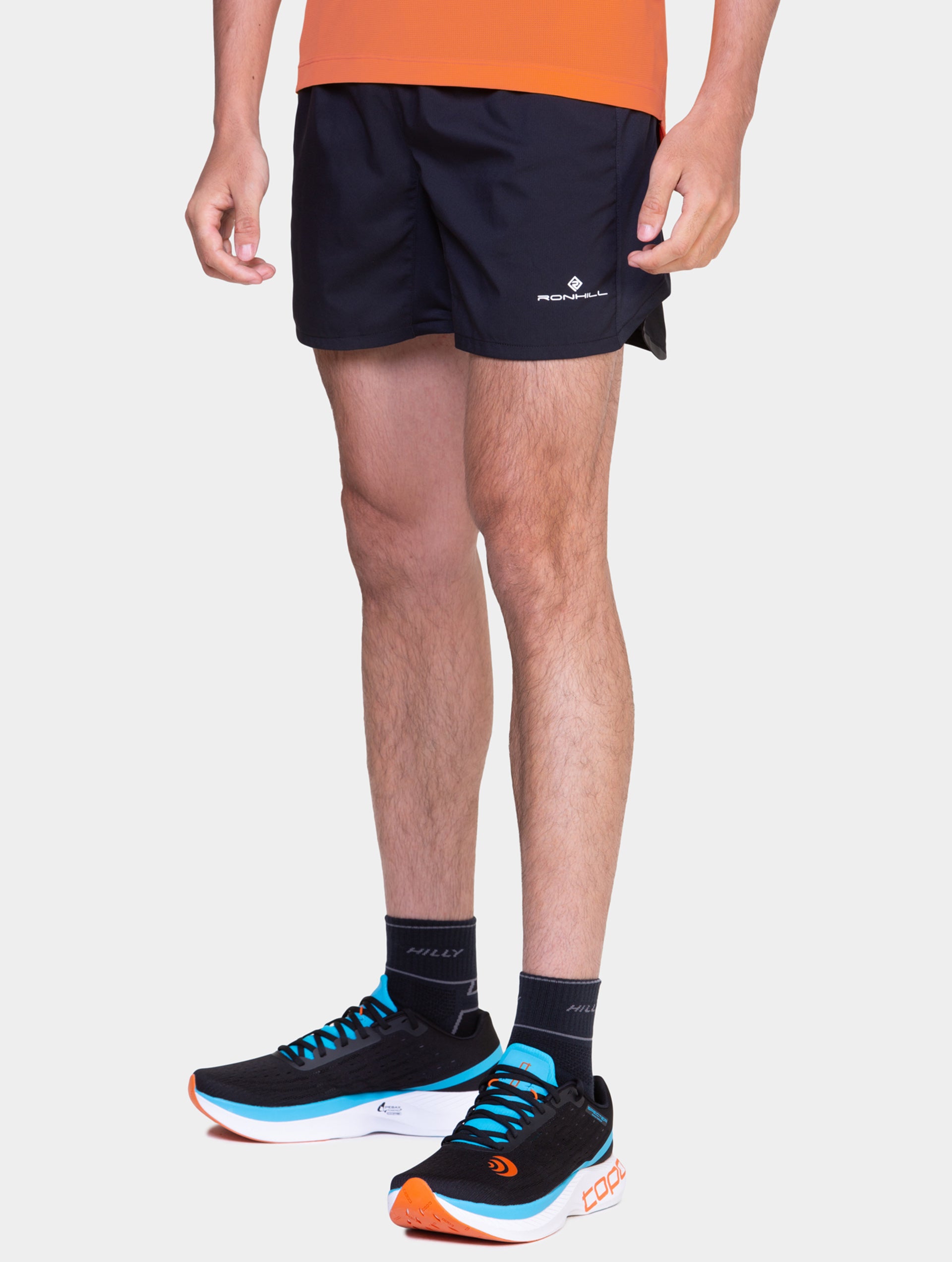 Ronhill Tech 5" Short pantaloncini running uomo neri leggeri
